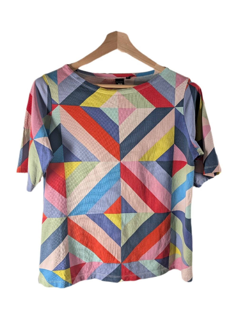 Marimekko x Uniqlo Colourful Geometric Abstract Pattern -M-